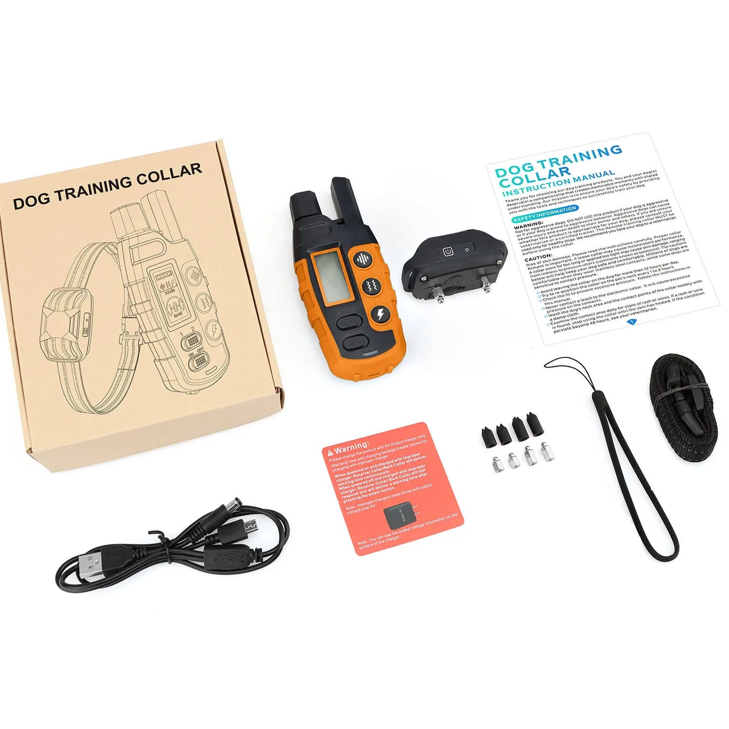 3300Ft Remote Electric Dog Training Collar - Waterproof Behavior Aid with Shock & Vibration