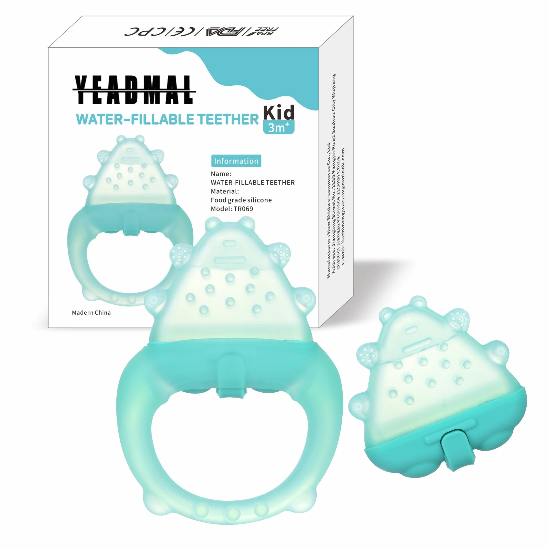 Freezable Baby Silicone Teething Toys – Cooling Relief for Babies 0-12 Months, BPA-Free, Water-Filled & Ice Teething Toys, Safe - PULSE MART