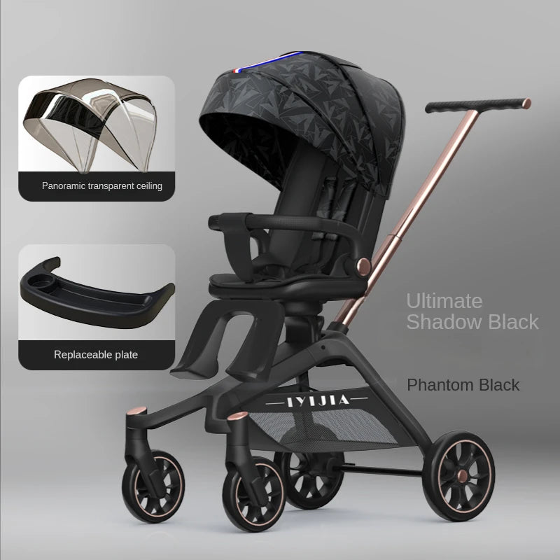 Baby Stroller Foldable Travel Carriage Cart Lightweight Stroller Children Four-Wheel Cart Portable carriers and strollers - PULSE MART