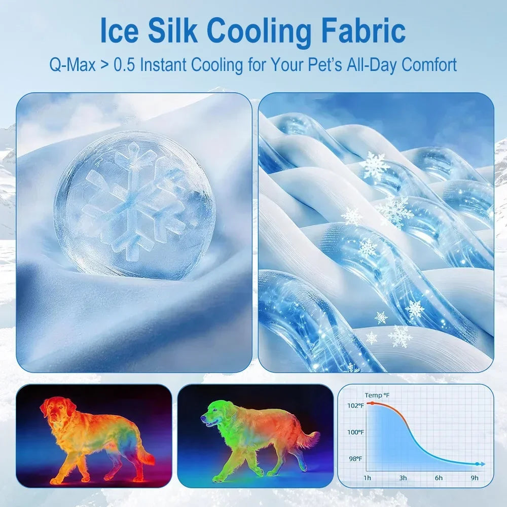 Summer Pet Cooling Mat, Ice Pad Blanket Sofa Cushion