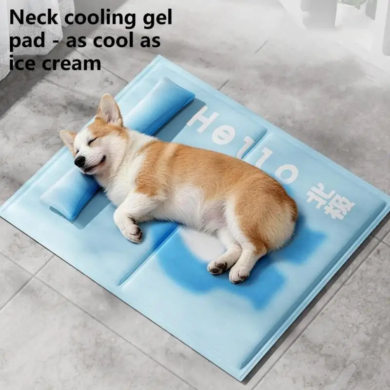 Waterproof Dog Cooling Mat, Heavy-Duty Cold Bed for Large Dogs (Model 37JD)