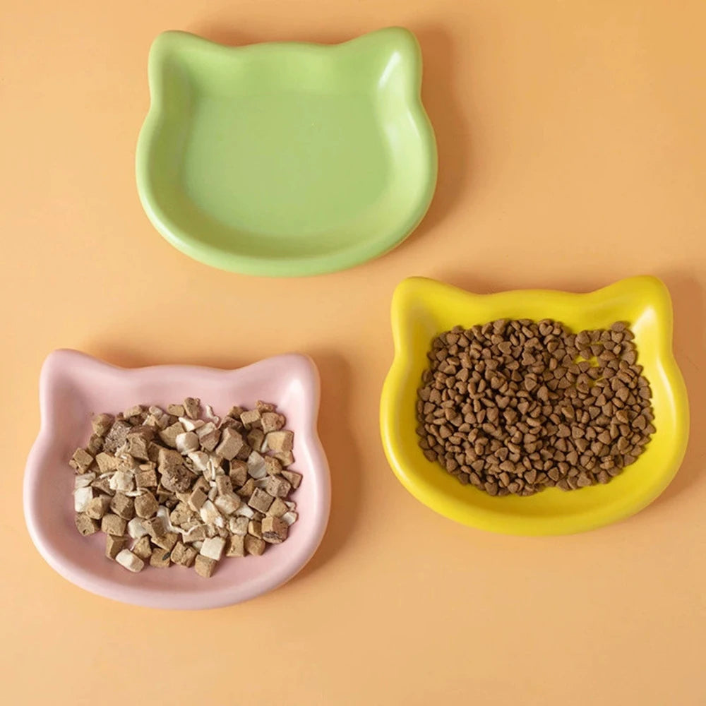 Cat-Shaped Pet Bowl – Non-Slip Food & Water Bowl for Cats & Small Pets