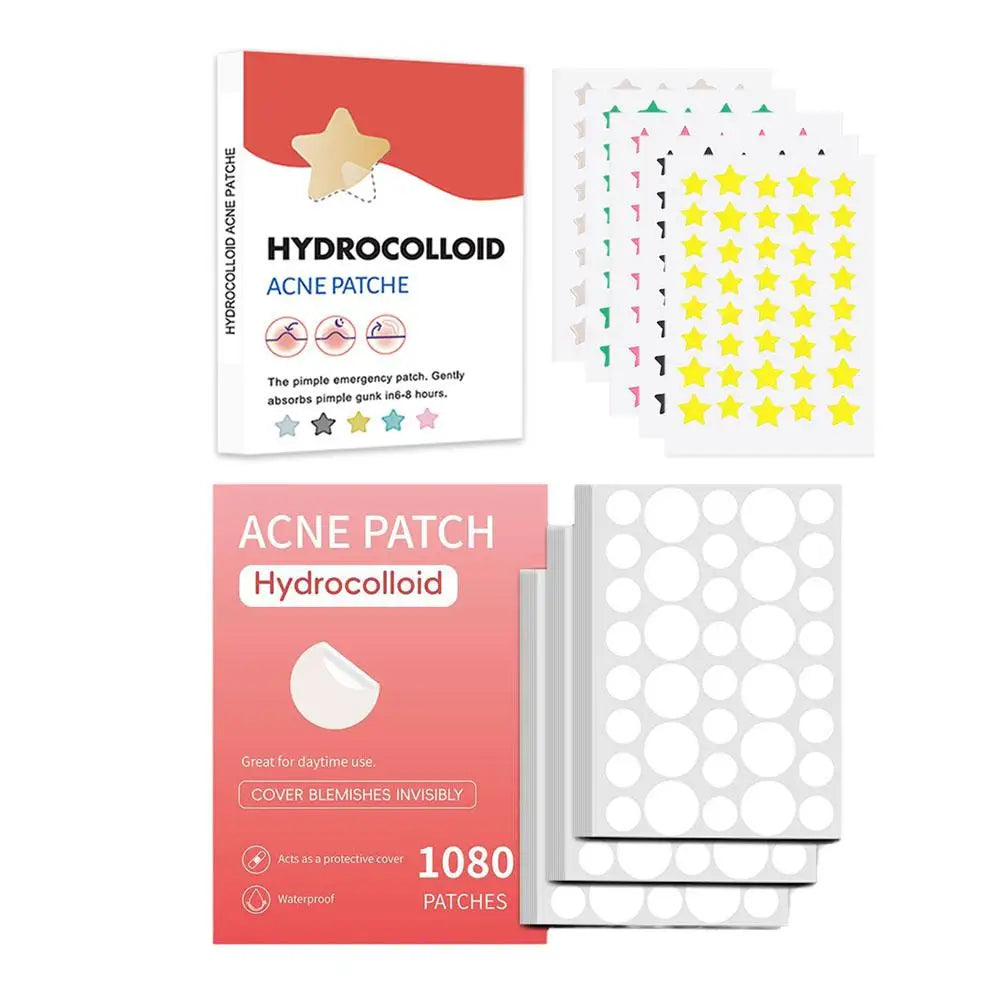 200–1080PCS Invisible Hydrocolloid Pimple Patches - PULSE MART