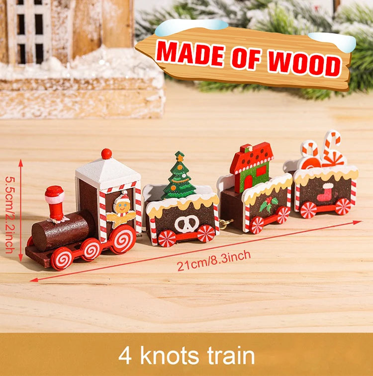 Christmas Train Merry Christmas Decorations For Home 2025 Cristmas Ornament Xmas Navidad Noel Gifts Happy New Year 2026 Gifts