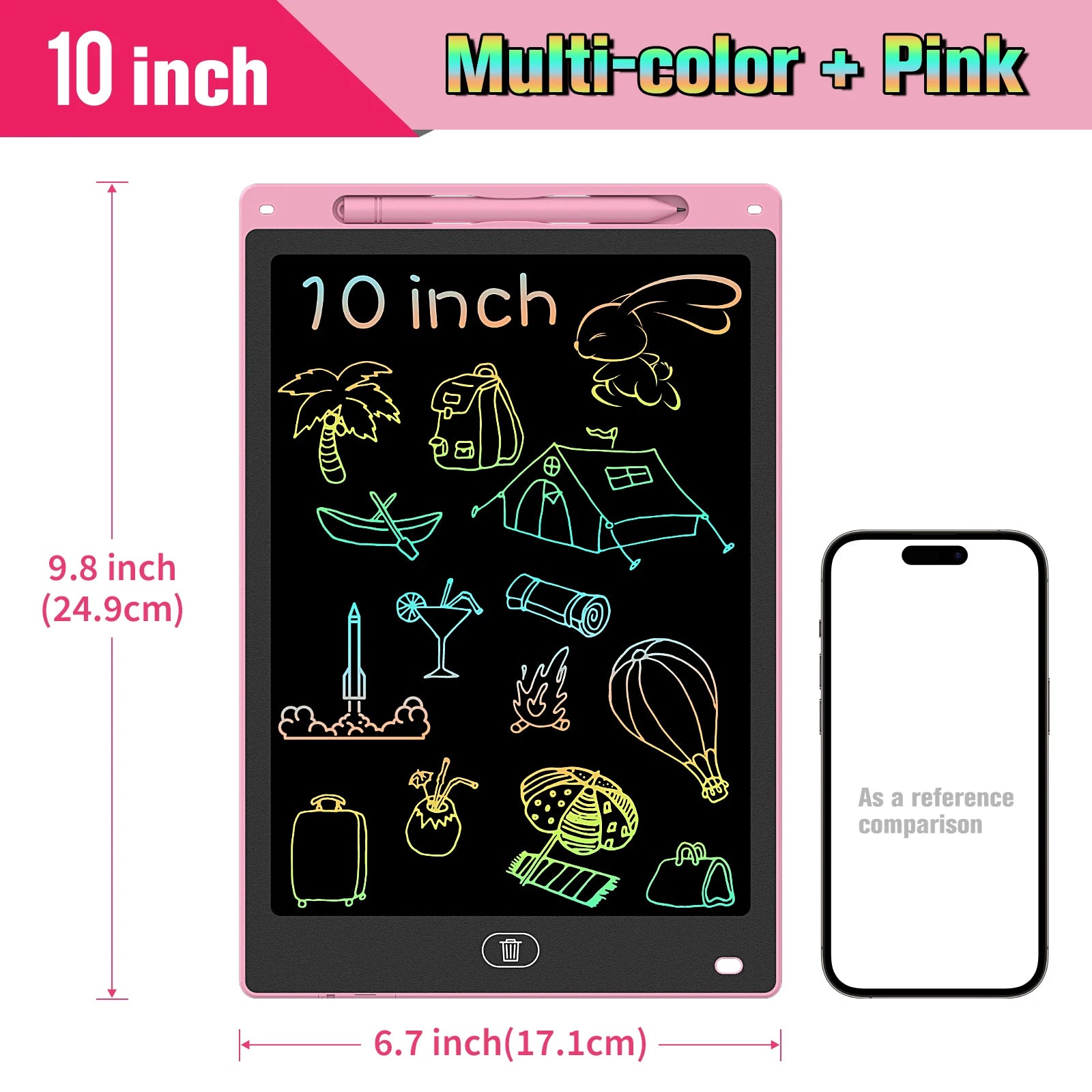 8.5/10/12 Inch LCD Writing Tablet Digital Drawing Tablet Handwriting Pads Portable Electronic Doodle Board for Kids