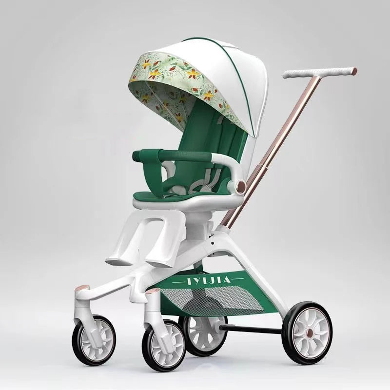 Baby Stroller Foldable Travel Carriage Cart Lightweight Stroller Children Four-Wheel Cart Portable carriers and strollers - PULSE MART