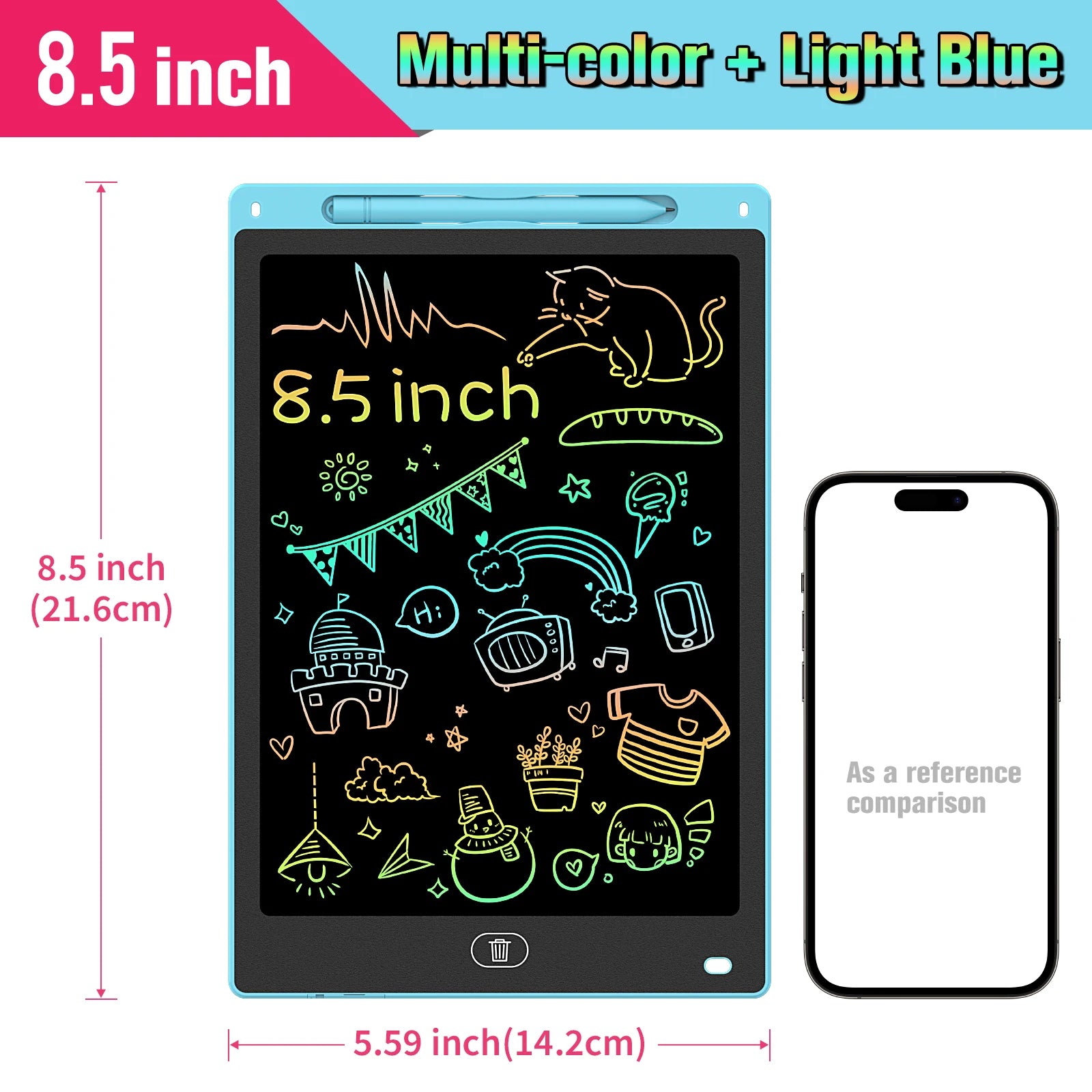 8.5/10/12 Inch LCD Writing Tablet Digital Drawing Tablet Handwriting Pads Portable Electronic Doodle Board for Kids