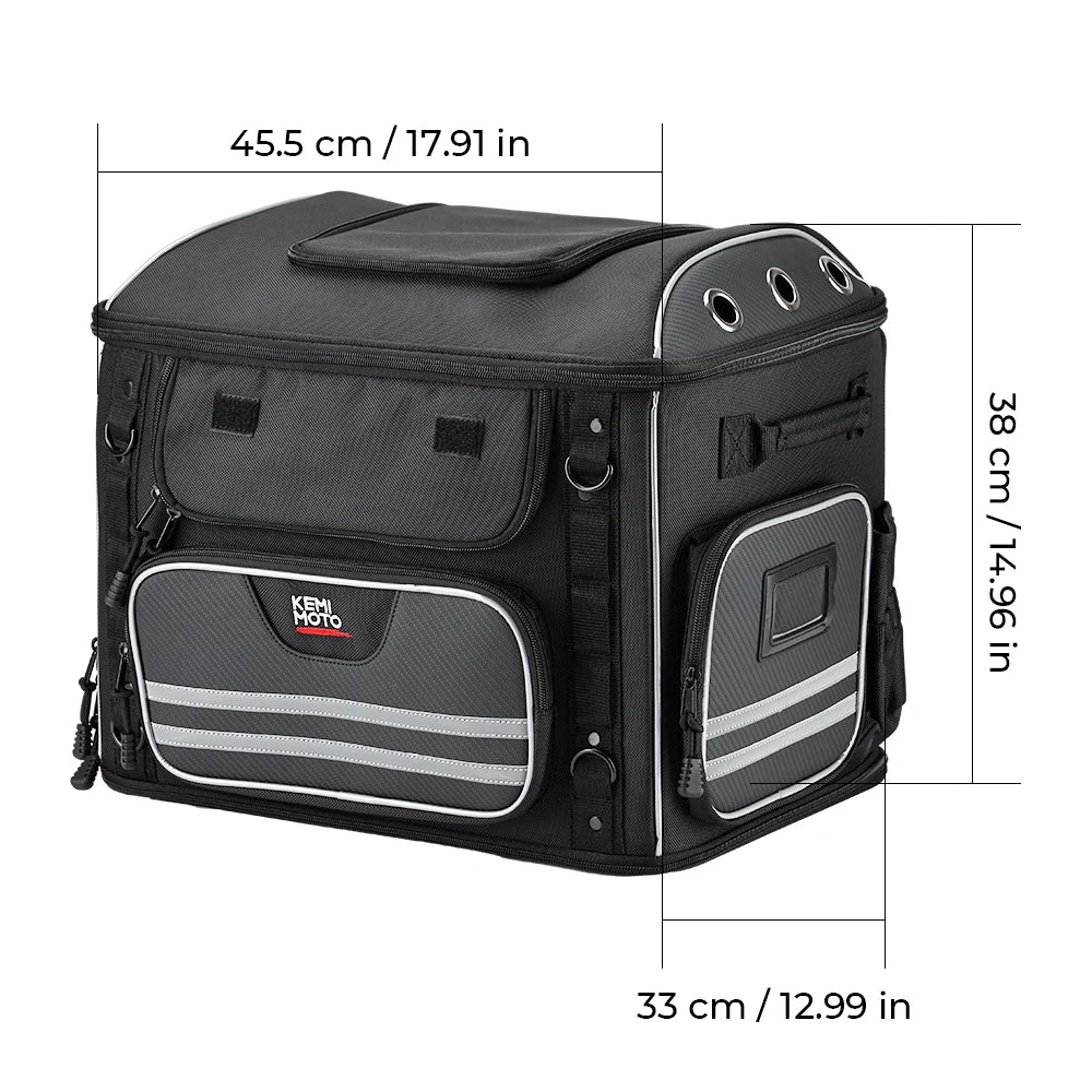 Motorcycle Pet Carrier Bag – Dog & Cat Carrier for Harley Touring, Street Glide, Road King & Trike Models
