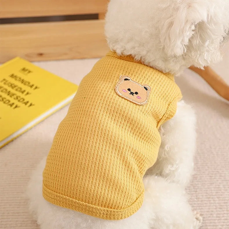 Breathable Polyester Dog Vest - Sweat-Resistant Outdoor Cat & Dog Shirt