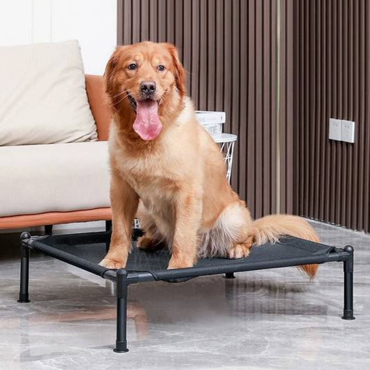Folding Elevated Pet Bed, Portable Camping Dog & Cat Cot