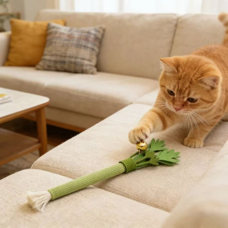 Catnip Cat Chew Toy – Interactive Teeth Cleaning Molar Stick for Cats & Kittens