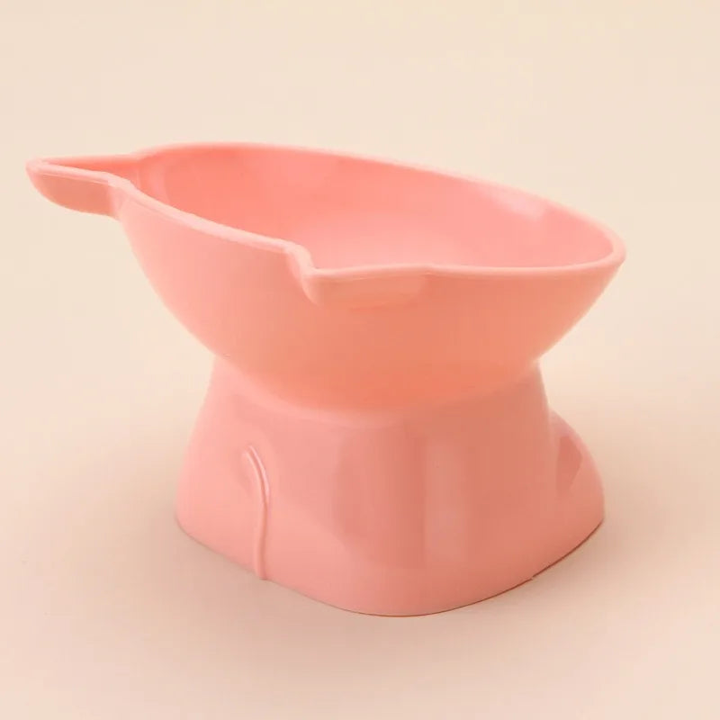 Elevated Tilted Cat Bowl – Cute High-Legged Cat Food & Water Bowl for Cats & Small Dogs