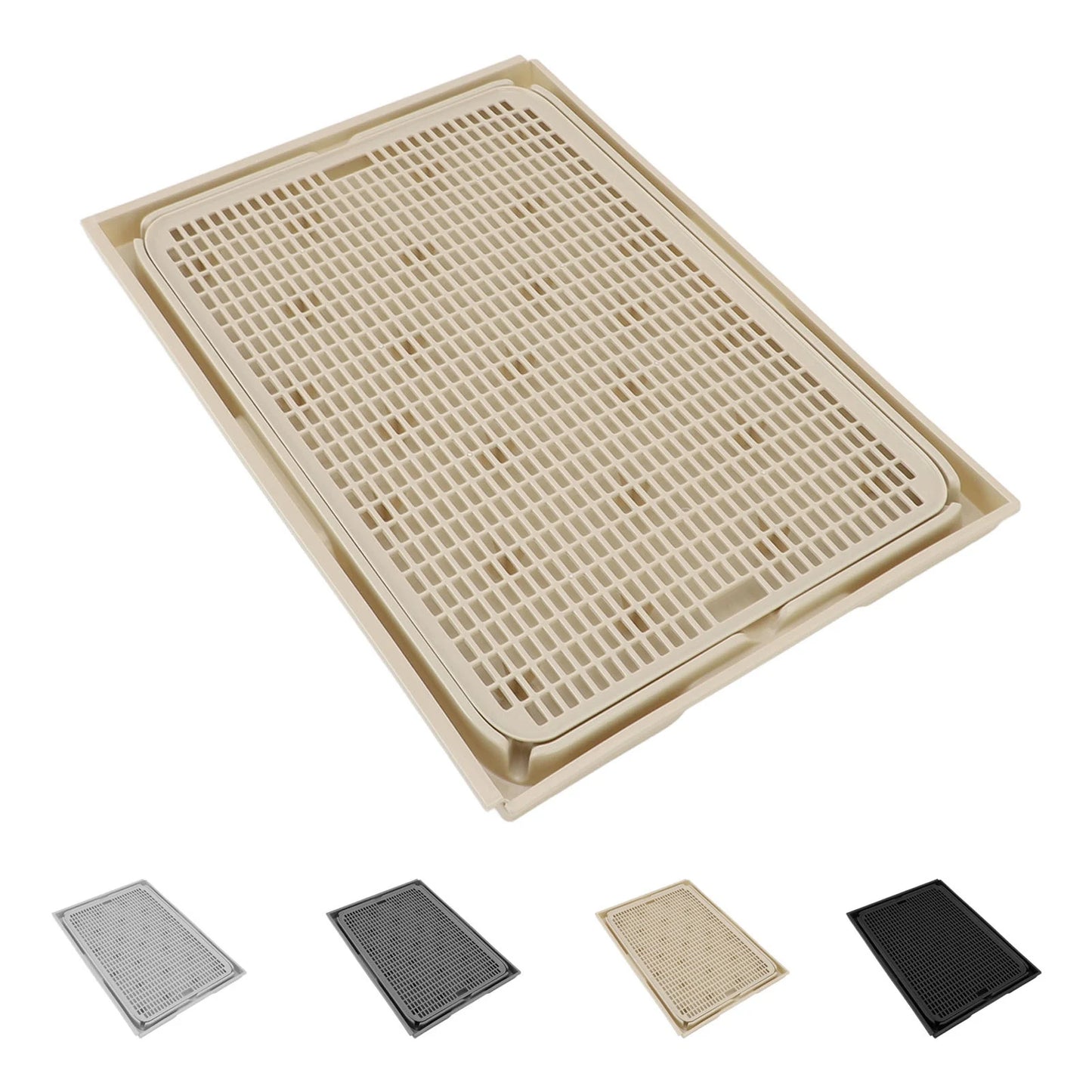 Cat Litter Trapping Mat – Spacious Double-Layer Washable Non-Slip Cat Litter Catcher