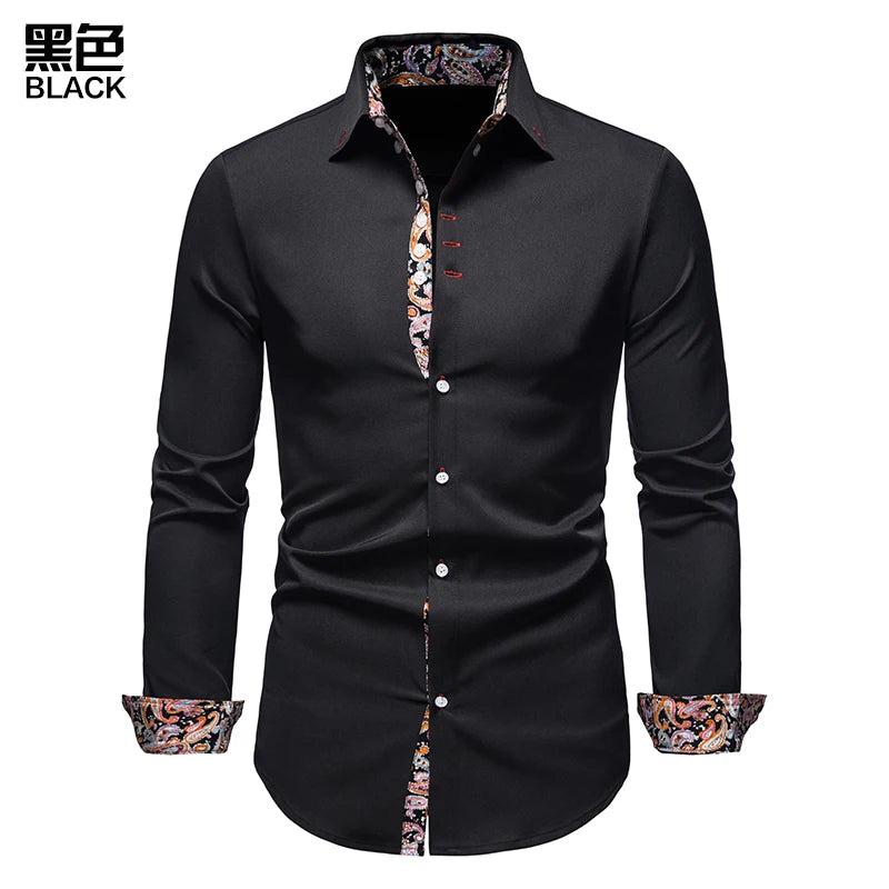 Men’s White Collared Shirt – Long Sleeve Casual &amp; Formal Polo Style