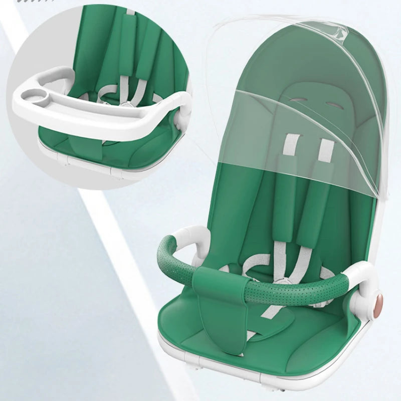 Baby Stroller Foldable Travel Carriage Cart Lightweight Stroller Children Four-Wheel Cart Portable carriers and strollers - PULSE MART