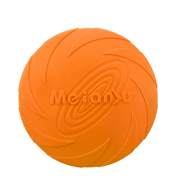 Silicone Flying Disc Dog Toy - Interactive Outdoor Training Frisbee