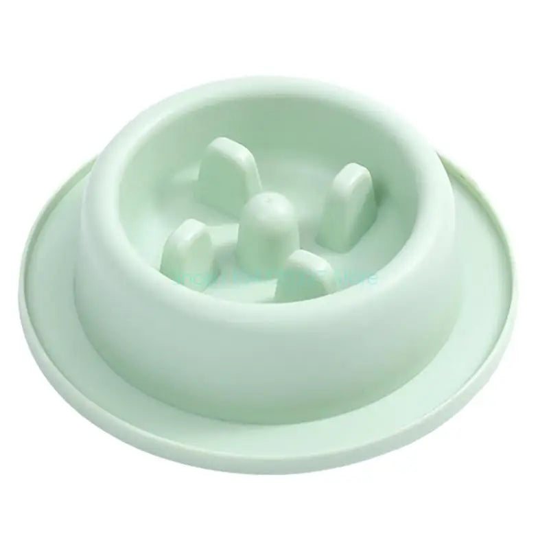 Bloat-Stop Slow Feeder Dog Bowl - Non-Slip Fun Round Eating Dish