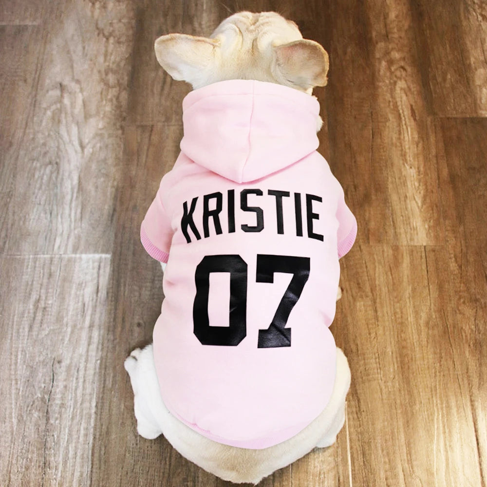 Custom Personalized Dog Hoodie - Warm Winter Coat for French Bulldogs & Large Breeds