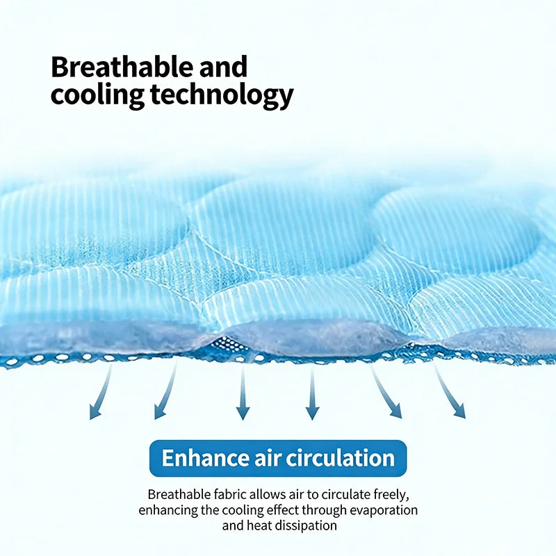 Summer Ice Silk Pet Cooling Mat Waterproof Dog Cat Sleeping Pad
