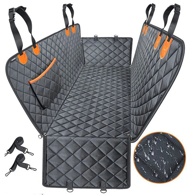 Waterproof Dog Car Seat Cover, Heavy-Duty Back Seat Travel Hammock