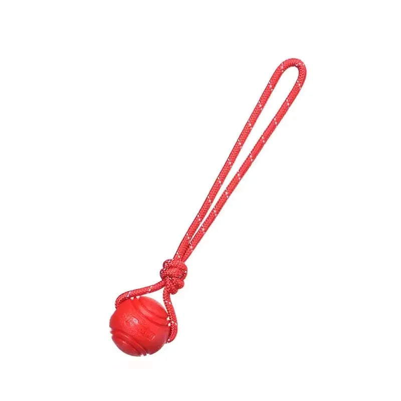 Durable Cotton Rope Dog Training Ball - Interactive Tugging & Catching Toy