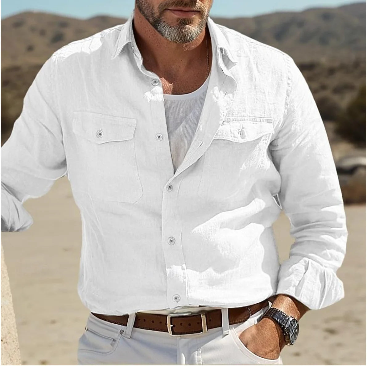Men’s Linen &amp; Denim Shirts – Casual &amp; Business Gentleman Shirts