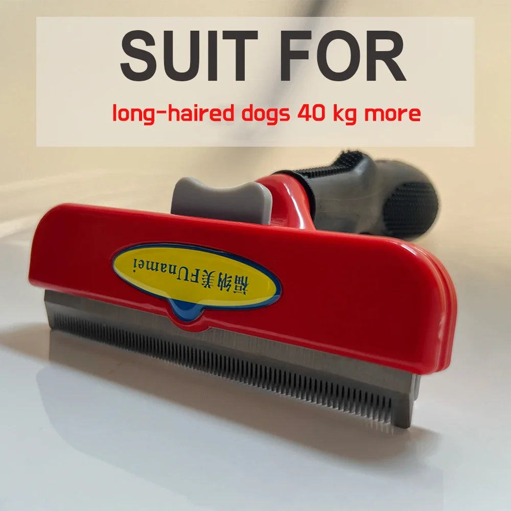 Dual-Sided Pet Dematting Comb - Anti-Lice Knot Remover for Dogs & Cats