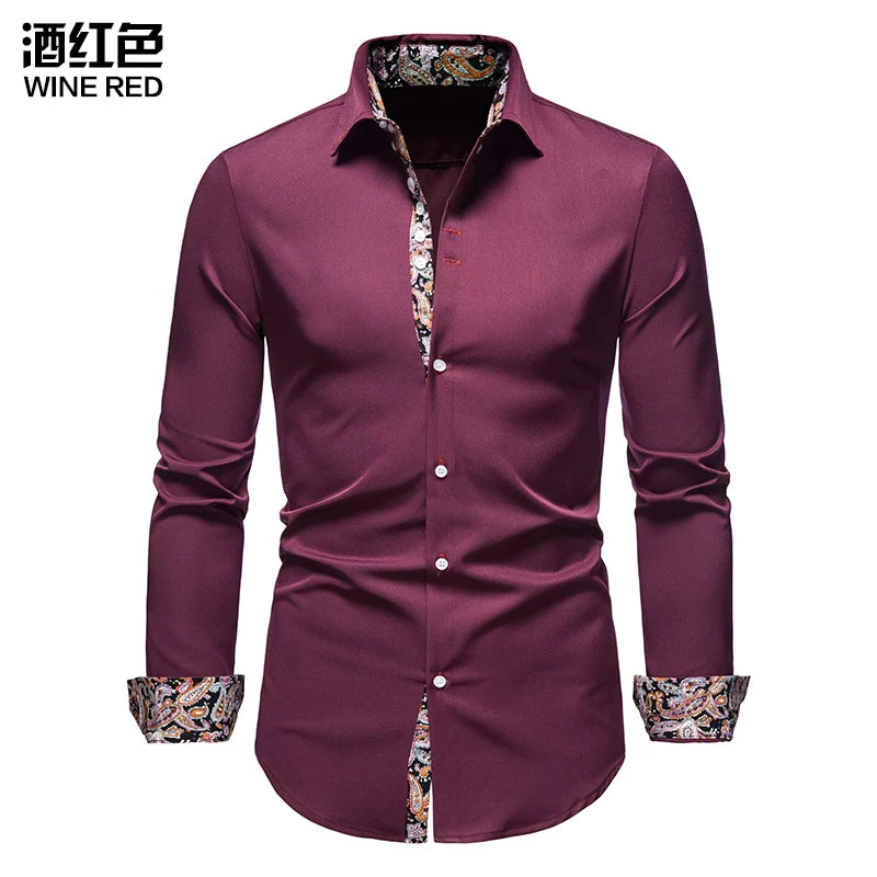 Men’s White Collared Shirt – Long Sleeve Casual &amp; Formal Polo Style