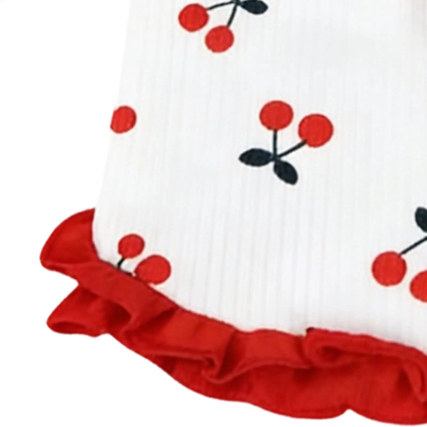 Cherry Print Pet Vest – Breathable Summer Cat & Small Dog Clothing