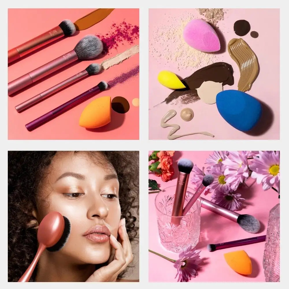 Makeup Brushes Tool Set Cosmetic Powder Eye Shadow Foundation Blush Blending Beauty Make Up Real Techniques Brush - PULSE MART