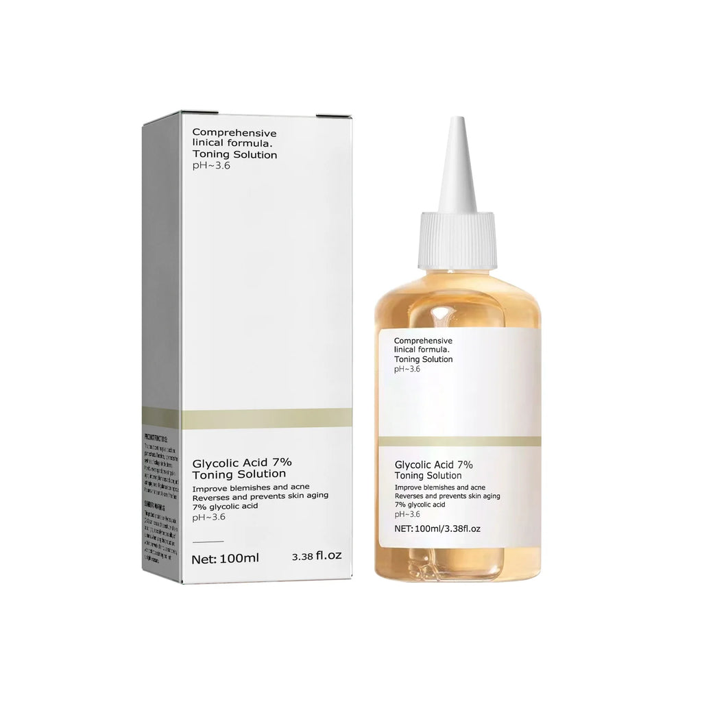 100ml Glycolic Acid 7% Toning Solution To Remove Acne and Moisturize Skin - PULSE MART