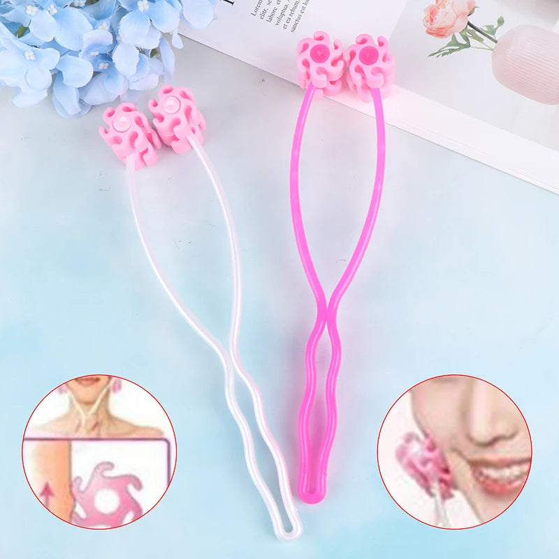 Portable Plum-shaped Facial Massager Roller - Face Slimming, Massage, and Beauty Care Tool for On-the-Go Use - PULSE MART