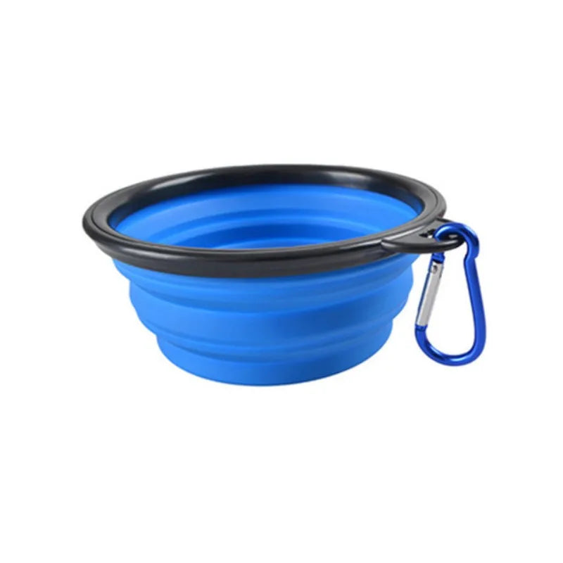 Durable TPR Collapsible Pet Bowl - Portable Travel Food & Water Dish