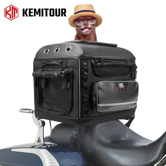 Motorcycle Pet Carrier Bag – Dog & Cat Carrier for Harley Touring, Street Glide, Road King & Trike Models