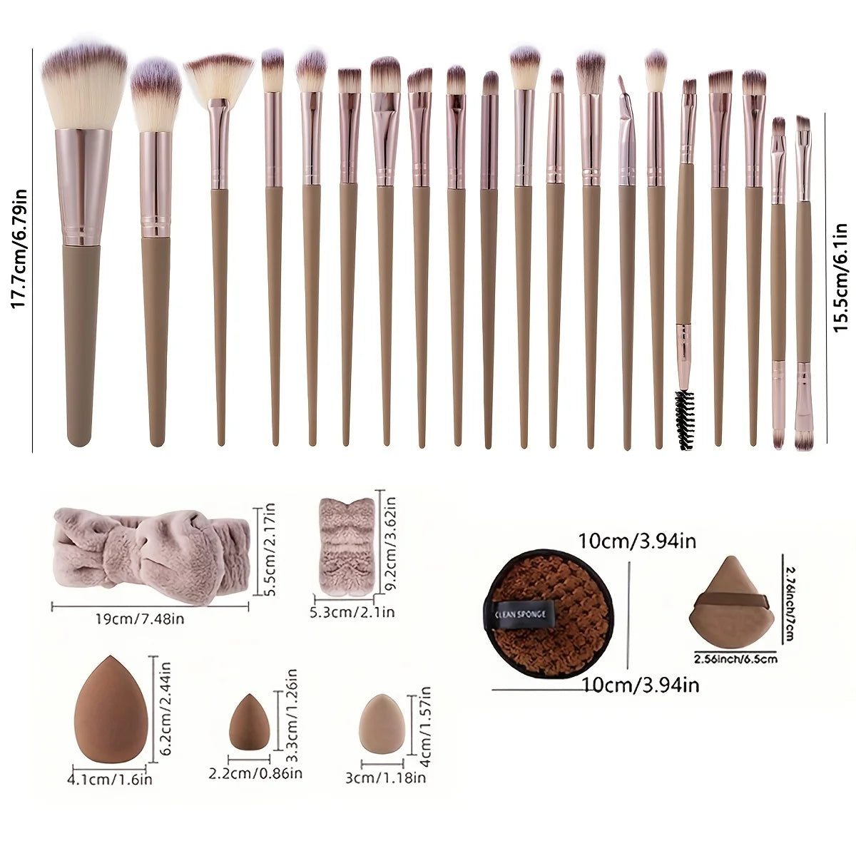 Professional Makeup Brush Set - 20/40 Tools for All Your Beauty Needs - PULSE MART