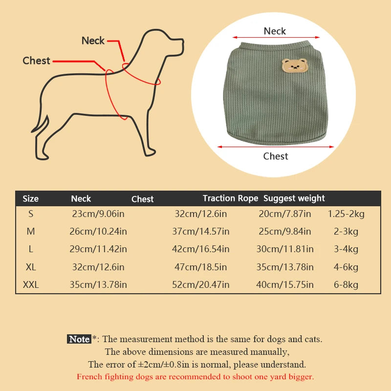 Breathable Polyester Dog Vest - Sweat-Resistant Outdoor Cat & Dog Shirt