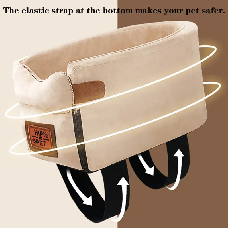 Central Control Dog Car Seat, Portable Small Pet Travel Carrier
