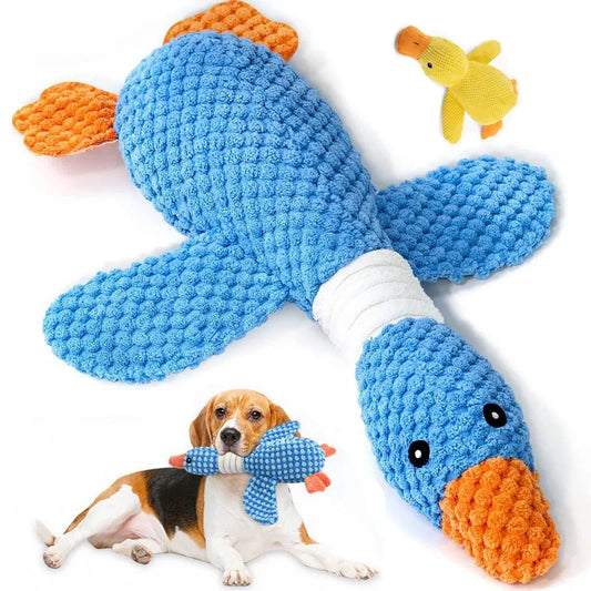 Interactive Plush Squeak Doll - Tough Toy for Cats & Dogs