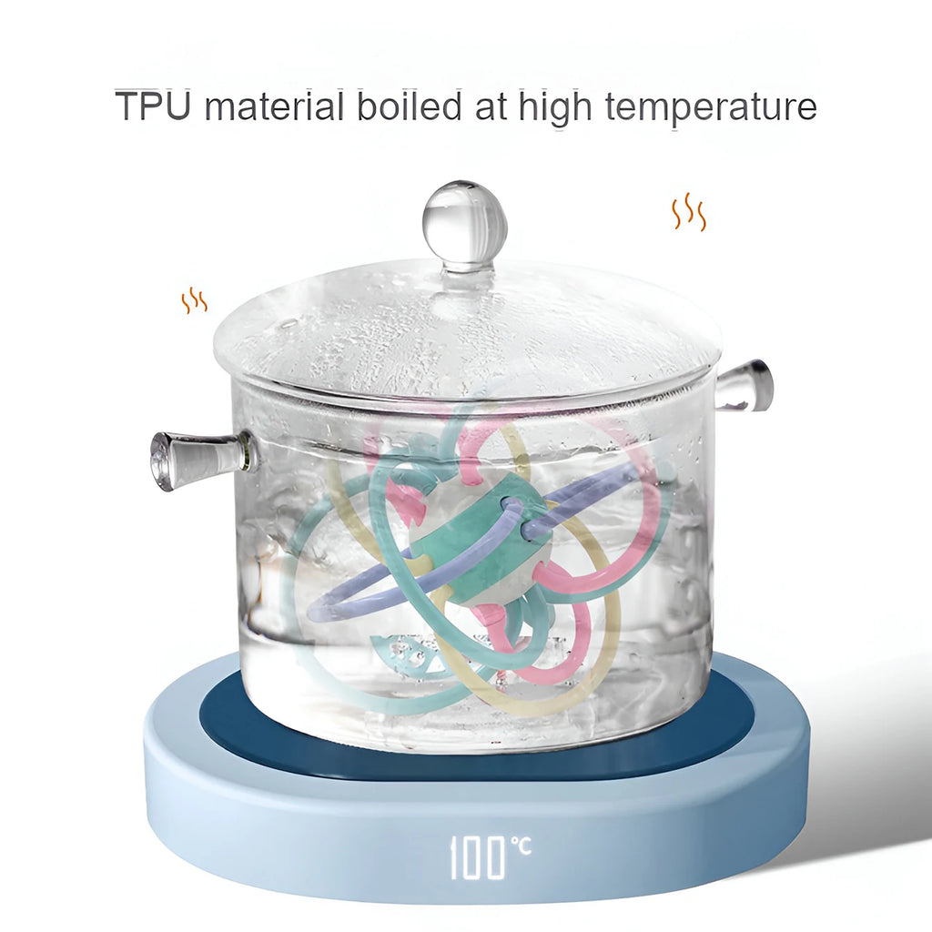 Baby toys: Manhattan ball, baby teething ball, soft rubber teething toy, hand-held ball for babies, newborn rattle - PULSE MART