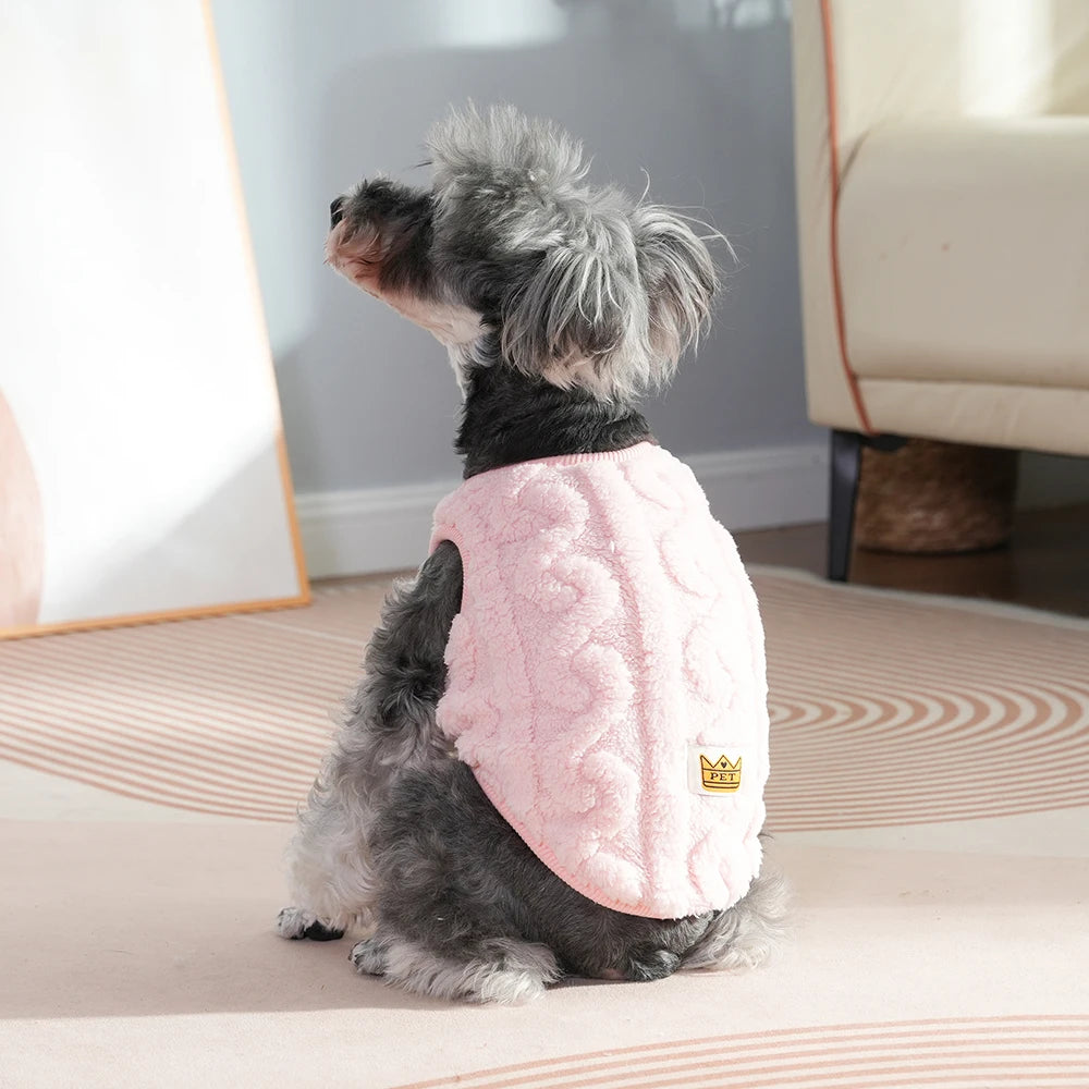 Cute Fleece Cat Sweater – Warm Autumn & Winter Pullover for Cats, Kittens & Small Dogs