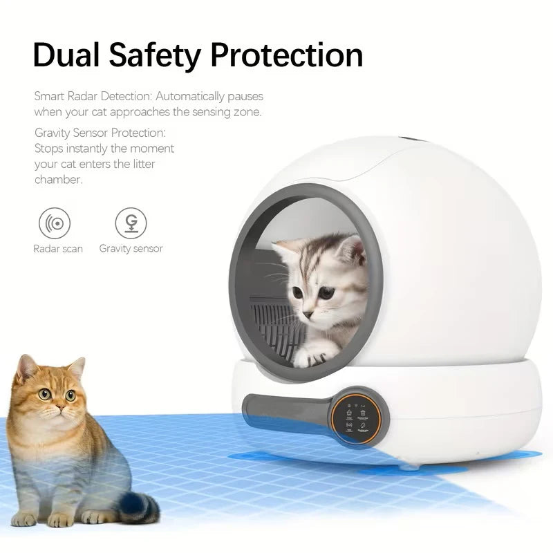 Automatic Self-Cleaning Cat Litter Box with App Control & Smart Deodorizer