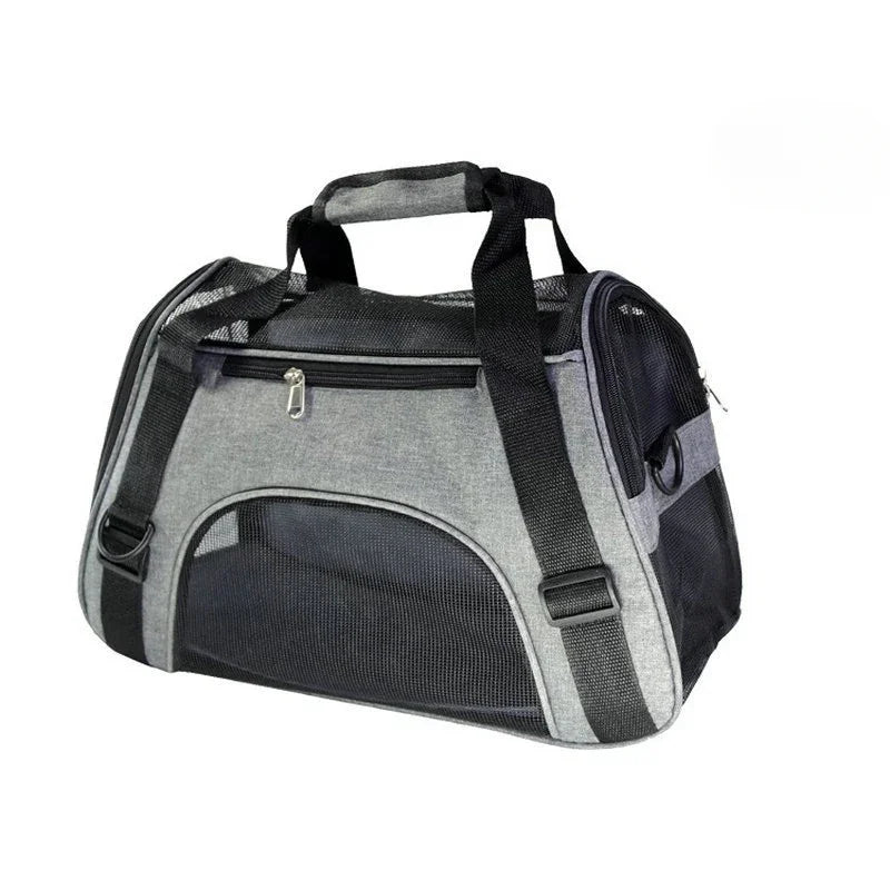 Portable Cat & Dog Carrier Bag – Foldable Breathable Mesh Pet Travel Handbag