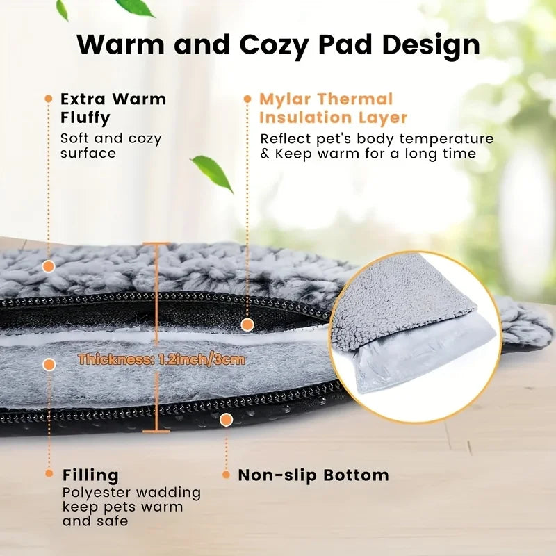Ice Silk Dog Cooling Mat, Washable & Portable Summer Pet Sleeping Pad