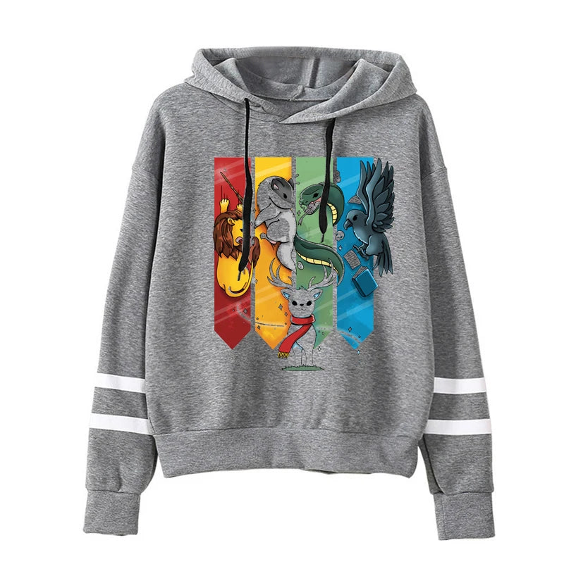 Magic Animal Ladies Hoodies Sweatshirts Long Sleeve