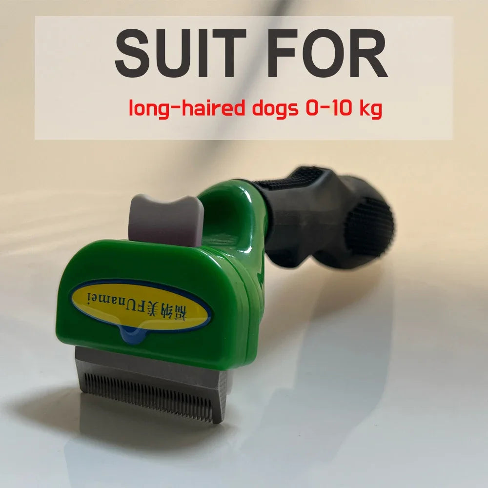 Dual-Sided Pet Dematting Comb - Anti-Lice Knot Remover for Dogs & Cats