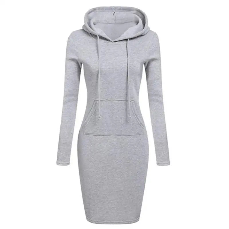 Ladies Dress Autumn Women Hooded  Sweatshirts