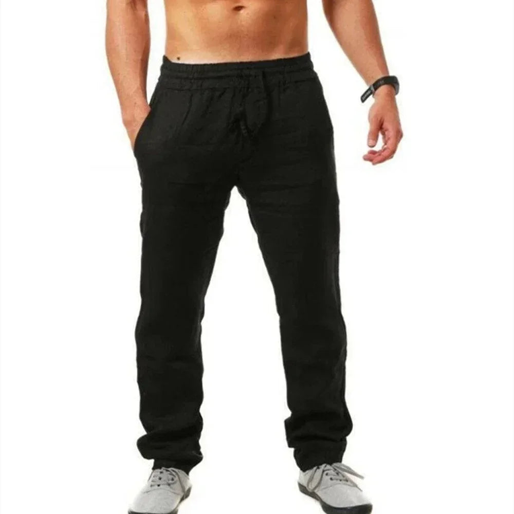 Men's Casual Pants Summer Male Breathable High Quality Trousers Sweatpants