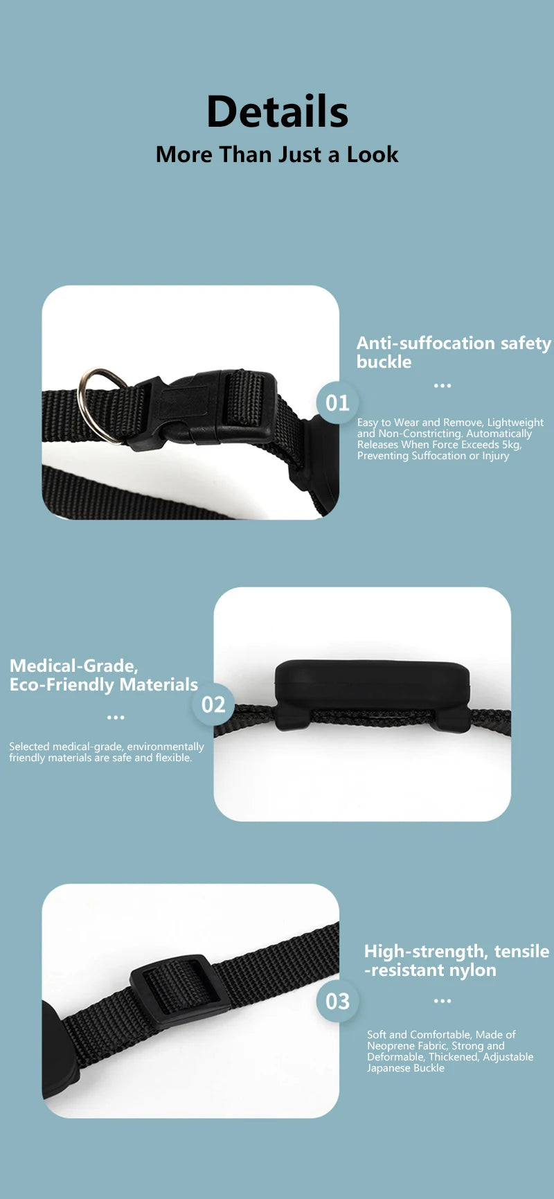 Smart Pet GPS Tracker Collar – Real-Time Anti-Lost GPS Locator for Dogs & Cats (iOS Compatible)