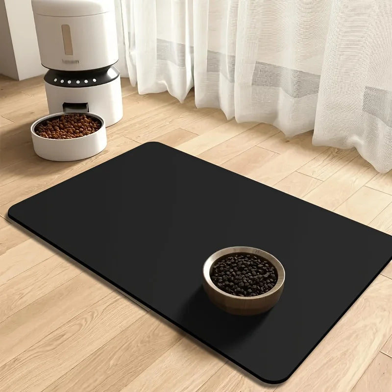 Solid color pet feeding mat cat and dog special placemat pet supplies rice mat diatom mud dog cage absorbent pad