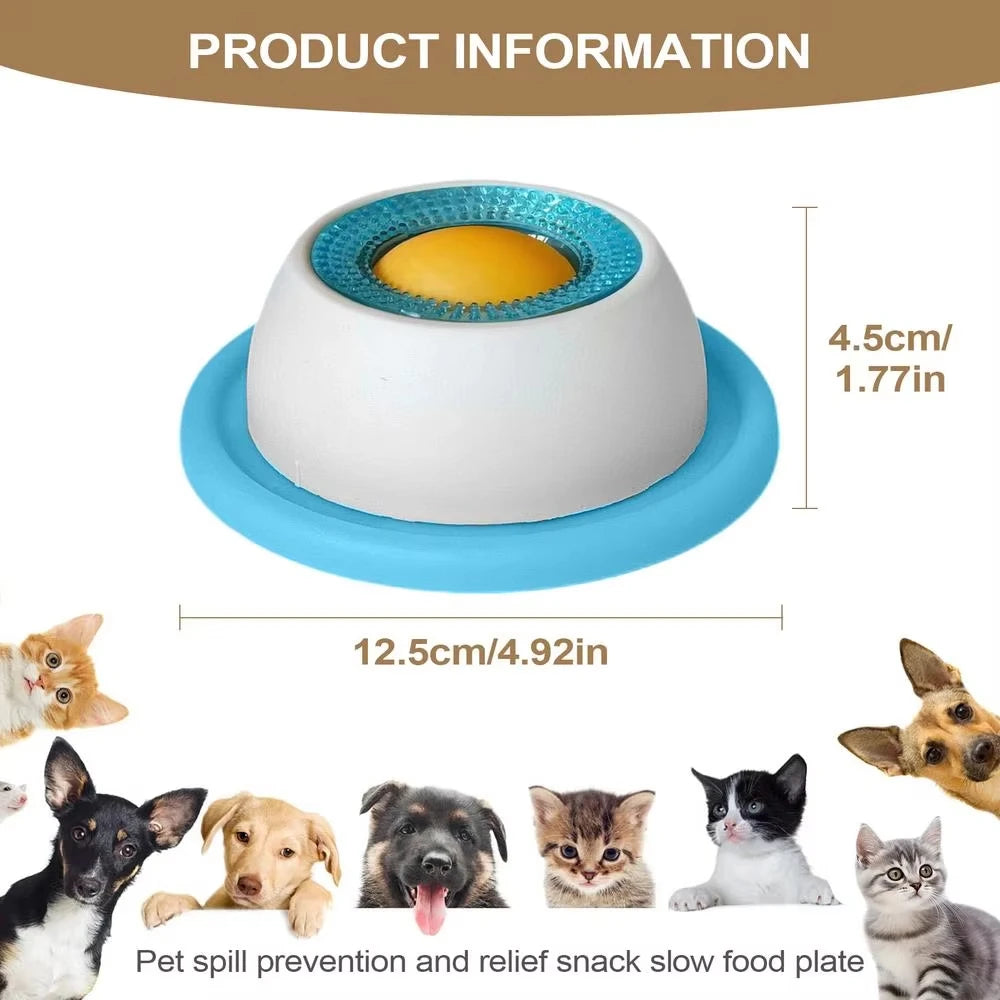 Educational Licking Toy & Slow Feeder - Non-Slip Interactive Pet Bowl